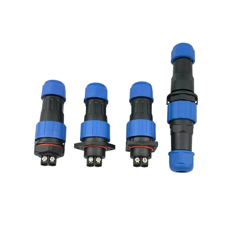 Waterproof Aviation Plug Socket SP/LD20 Male and Female Butt Connector Rainproof Screw Type Connector Free Welding