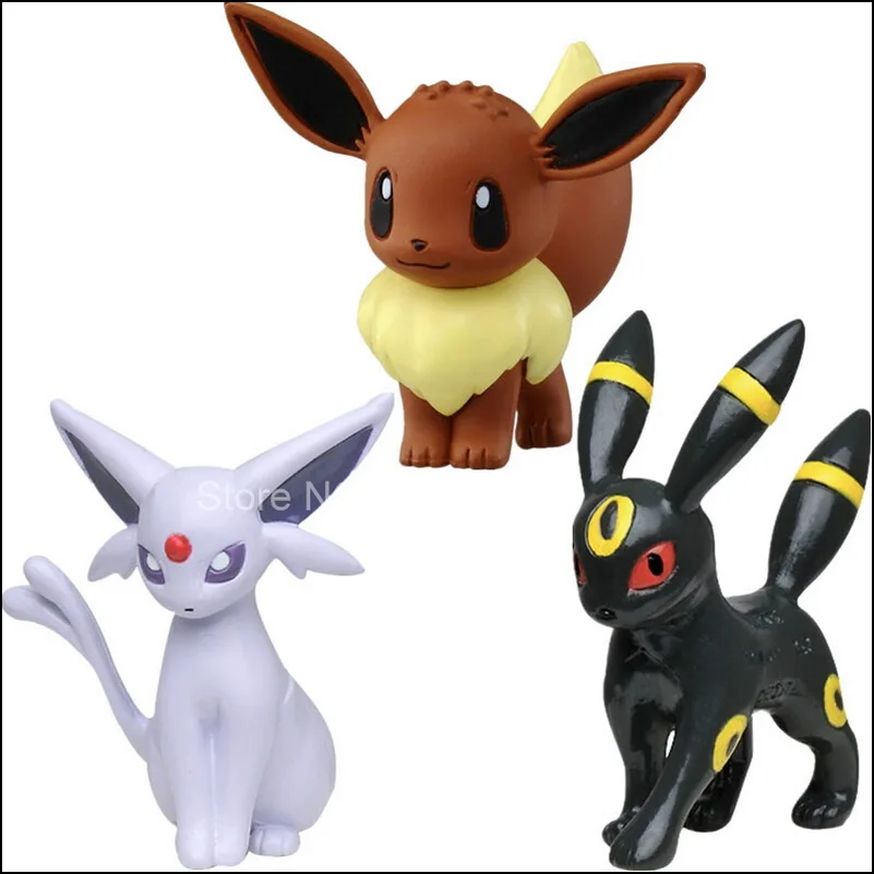 Pokemon Monster Collection Eeveelution Collectible Eevee Figure Model Toys for Fan Kids