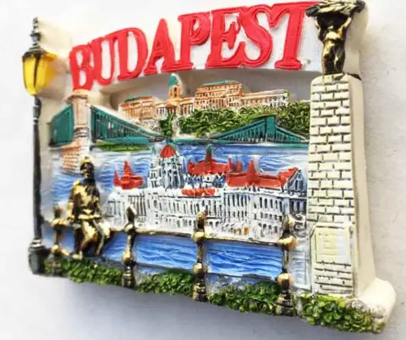 Budapest, Hungary Tourist Souvenirs Fridge Magnet 3D Decorative Refrigerator Magnetic Sticker Home Decor