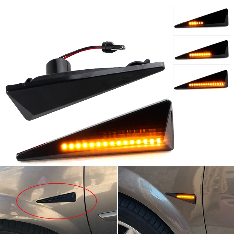 2 pcs Side Marker Turn Signal Indicator LED Dynamic Lights For Renault Espace MK4 Vel Satis Wind Avantime Megane Scenic MK2