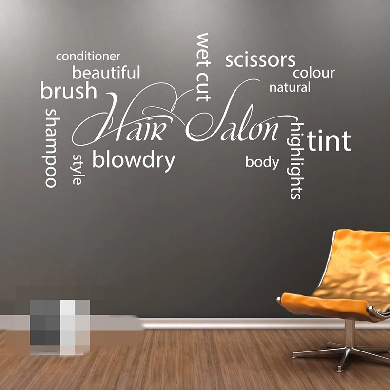 Hair Salon Cloud Quote Decal Beauty Salon Decor Barber Shop Wall Vinyl Sticker Quotes Beauty Spa Decoration E338