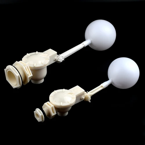 Imagen 2 del producto Válvula de bola flotante de llenado automático, interruptor de Control de agua para tanque de agua, torre de plástico blanco ajustable, 1/2, 3/4, 1, 1,2, 1,5 y 2 pulgadas