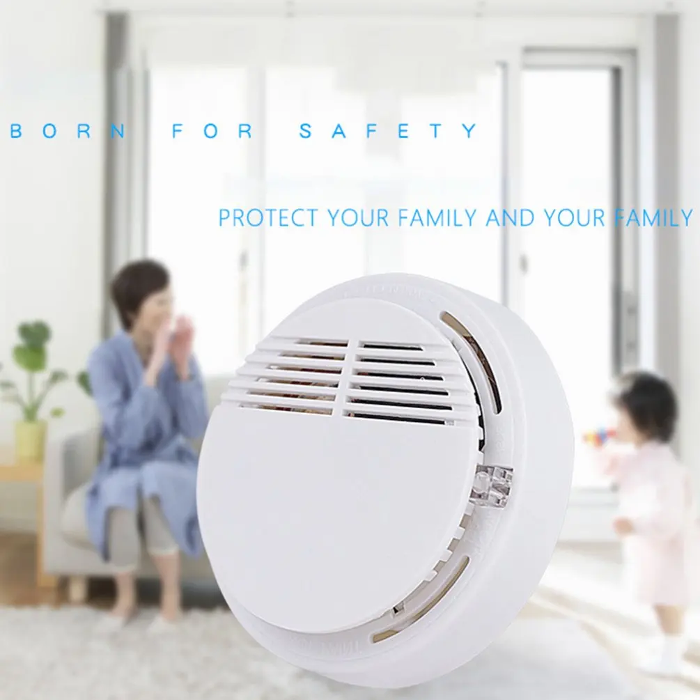 ACJ168 Wireless Independent Smoke Alarm Home Security System Motion Detector Control Smoke Sensor Fire Sound And Light Alarm