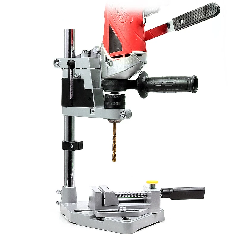 Electric Bench Drill Stand Single-Head Electric Drill Base Frame Drill Holder Power Grinder Accessories For Woodwork Rotary Tool