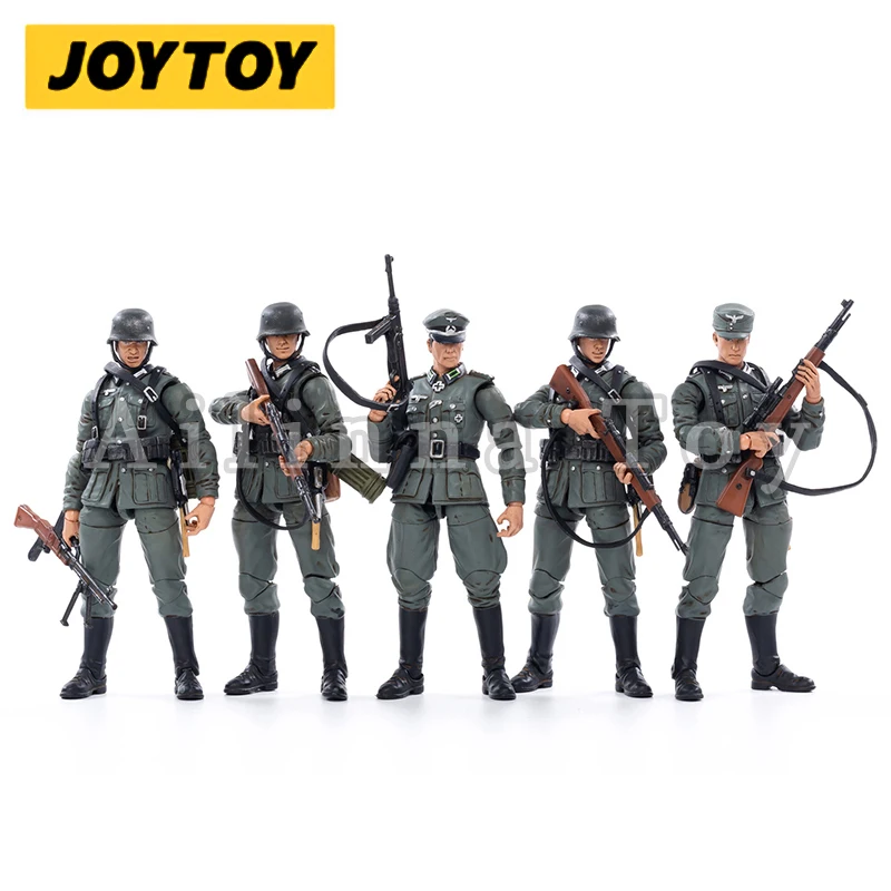 JOYTOY 1/18 3.75 Action Figure WWII Soviet Infantry And Officer German Wehrmacht Anime Military Model For Gift Free Shipping