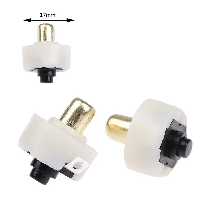 2pcs/lot Diameter 17mm LED Flashlight Push Button Switch ON/ OFF Electric Torch Tail Switch HOT