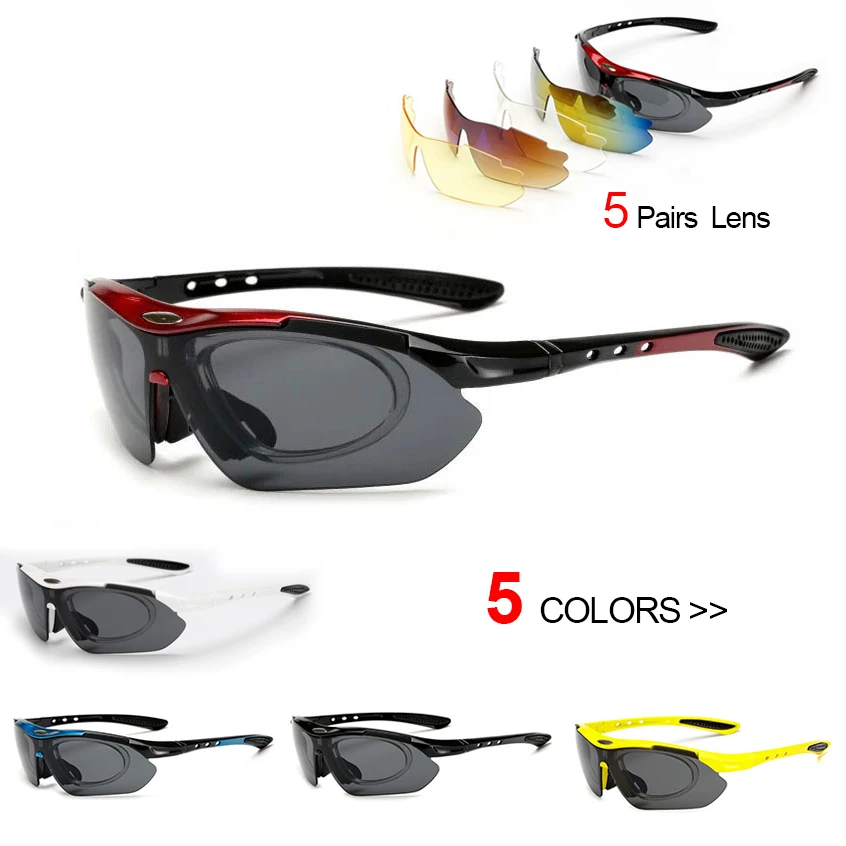 Cycling Sunglasses Sports Men Glasses Road Bicycle Glasses Mountain Bike Riding Protection Goggles Eyewear Women Sun Glasses