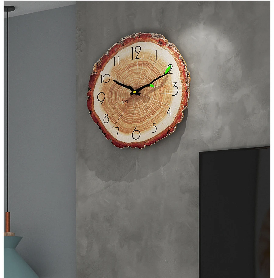 Orologio da parete Vintage in legno Design moderno Vintage rustico orologio retrò Home Office Cafe decorazione Art grande orologio da parete