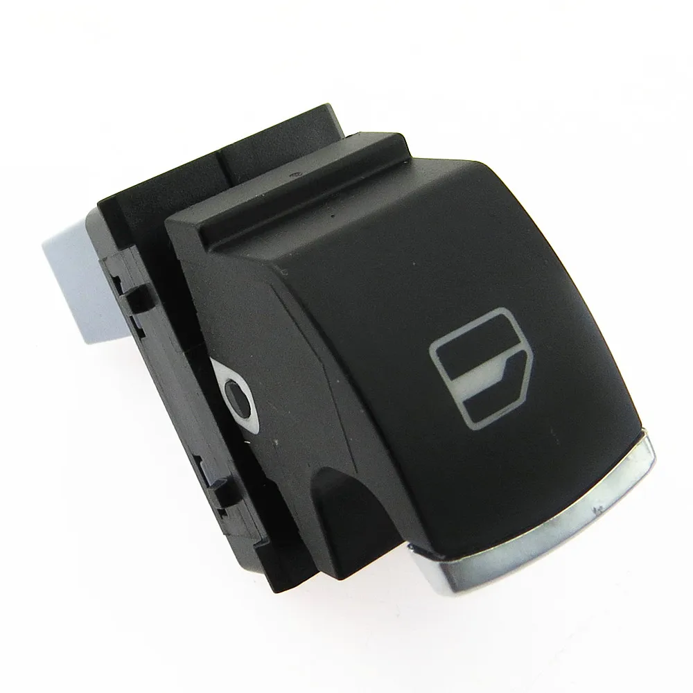 SCJYRXS Chrome Passenger Side Windows Control Switch Button For Golf MK5 MK6 Tiguan Passat B6 3C 5ND959855 5ND 959 855