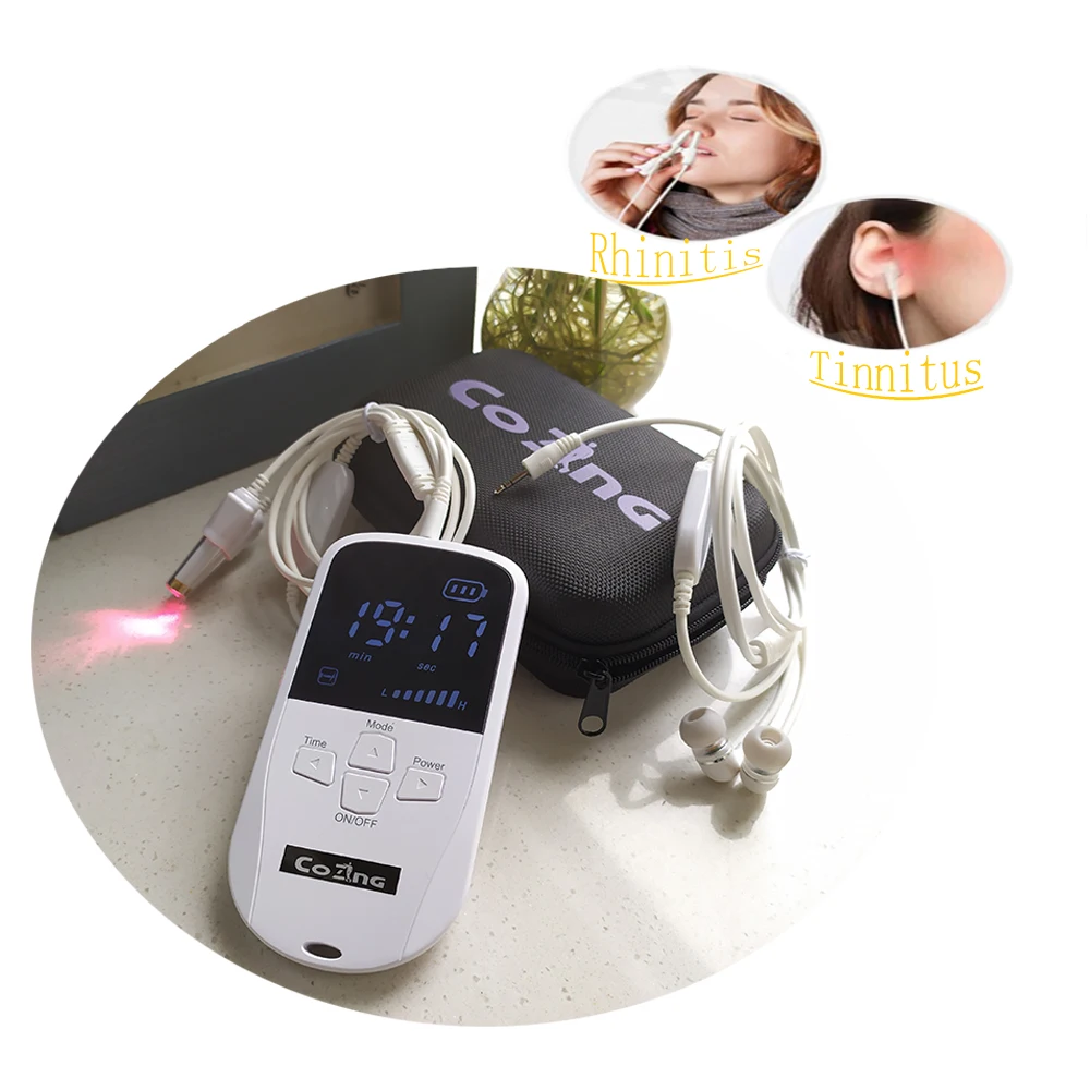 Acupuncture Laser Medical Device 650nm Low Level Laser Therapy Device Treatment Diabetes Hypertension Otitis Media Tinnitus