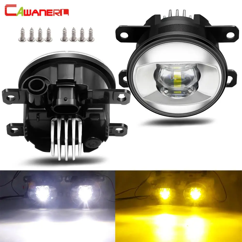 2 Pieces Fog Light Assembly 30W 8000LM Car Front Bumper LED Fog Daytime Running Lamp H11 12V For Fiat 500 Punto Evo Sedici Panda