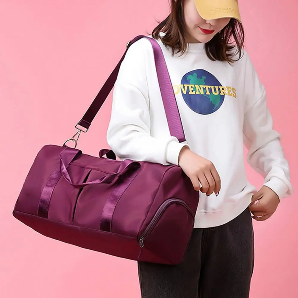 Saco de ginásio à prova dwaterproof água ao ar livre preto rosa sacos de desporto para sapatos novas bolsas de ombro das mulheres grandes sacos de viagem saco de fitness