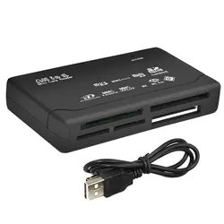 Lector de tarjetas todo en uno, adaptador USB 2,0 SD, compatible con TF, CF, SD, Mini SD, SDHC, MMC, MS, XD