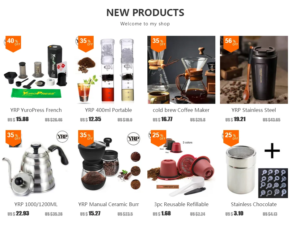 YRP Edelstahl Wiederverwendbare Kaffee Metall Filter Für Yuropress/Aeropress Französisch Presse Espresso Maker Filter Werkzeuge Zubehör – Detail 1