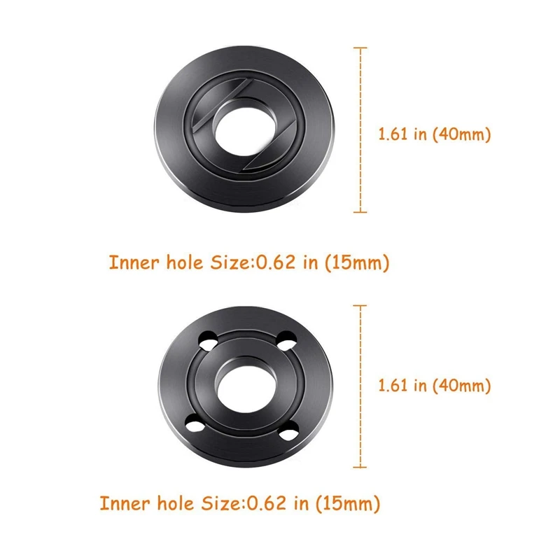 6 Pack Angle Grinder Flange Nut 5/8 for Dewalt Ryobi Makita 224399-1 193465-4 224568-4 9005BZ 9015B Replacemen