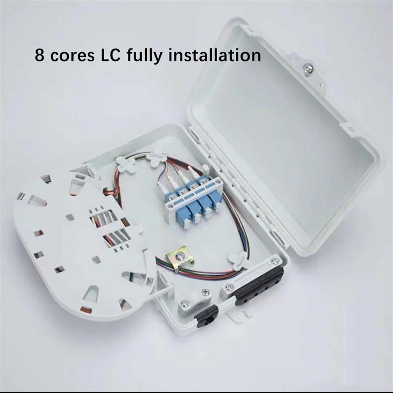 4포트 FTTH 분배함 3개 SC FC LC 벽걸이형 완전 설치 단자함 실내 ABS IP65 광섬유 접속함