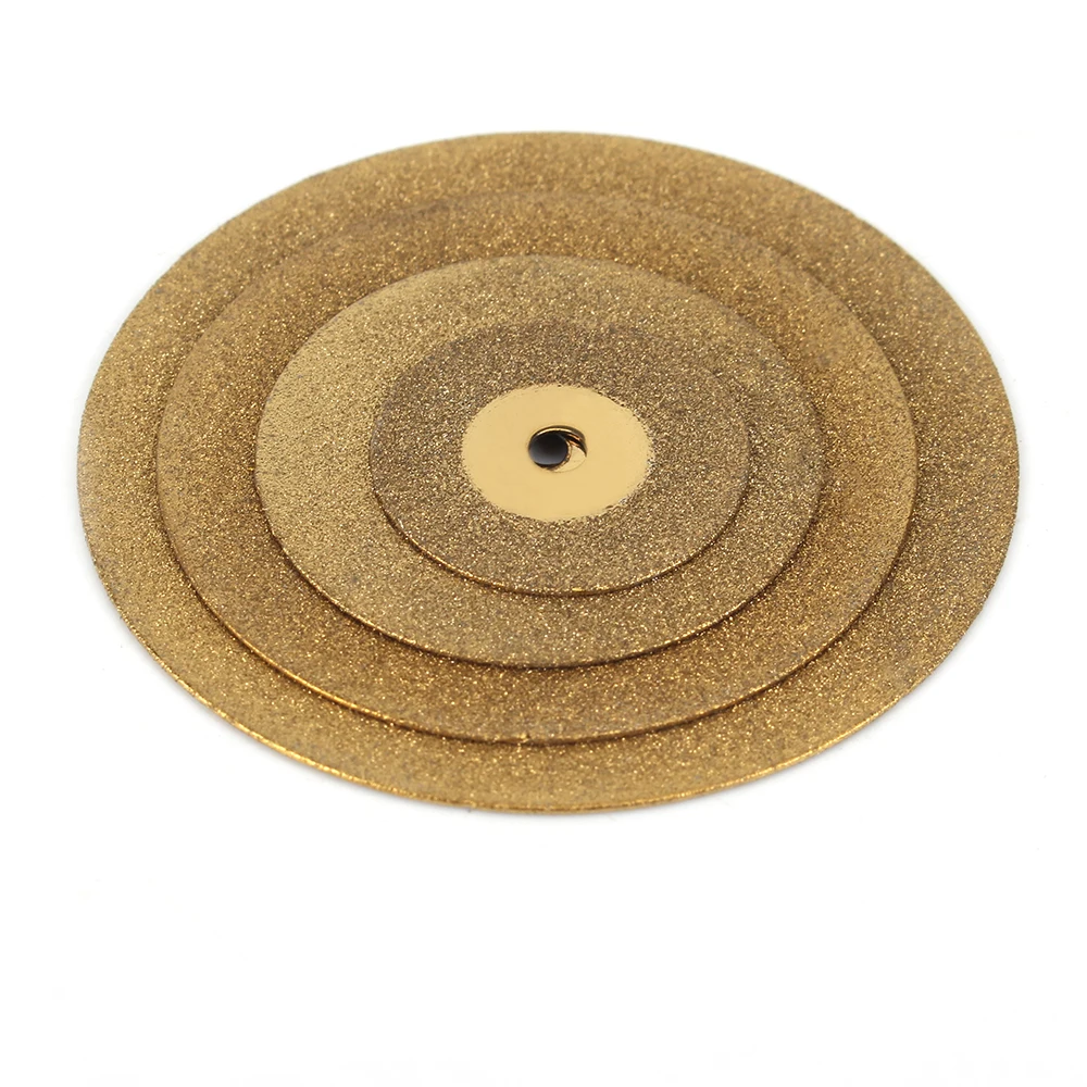 5Pc 20-50mm mini Diamond Cutting Disc Circular Grinding Wheel For Rotary Tool 3mm Shank making slots and slits and flush cutting