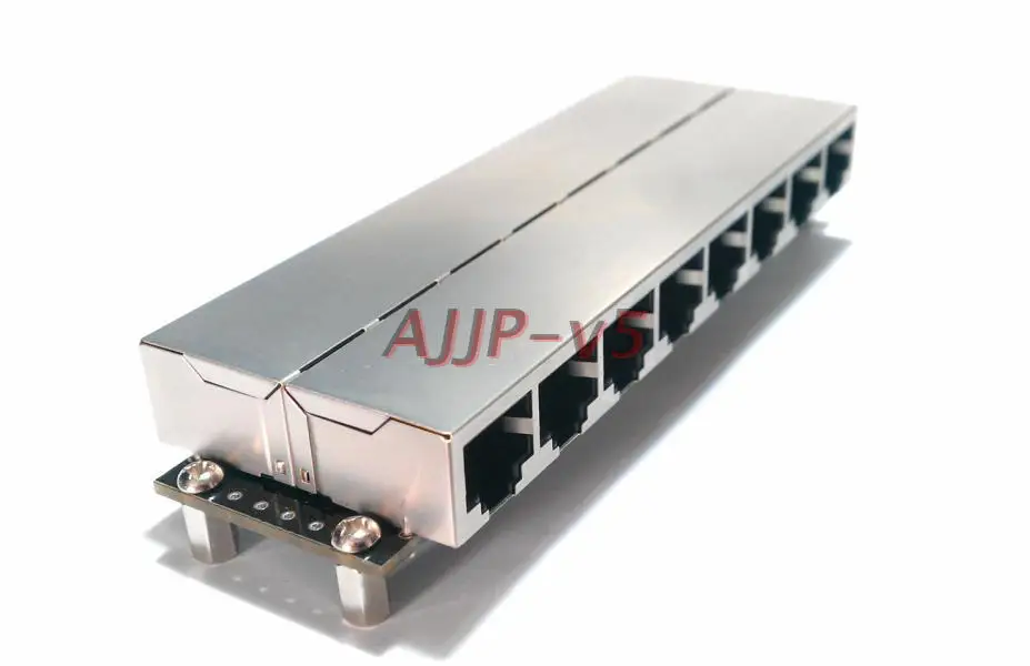 Rj45 Network Cable Passes Through the Network Port Adapter Board 8-bit Docking Module 8-port RS485CANMODBUS Header Connector