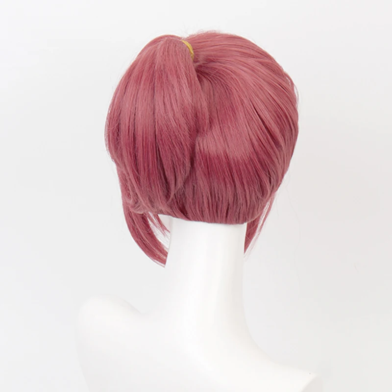 Mitsuba Ponytail peruca curta para homens e mulheres, traje cosplay, resistente ao calor, cabelo sintético