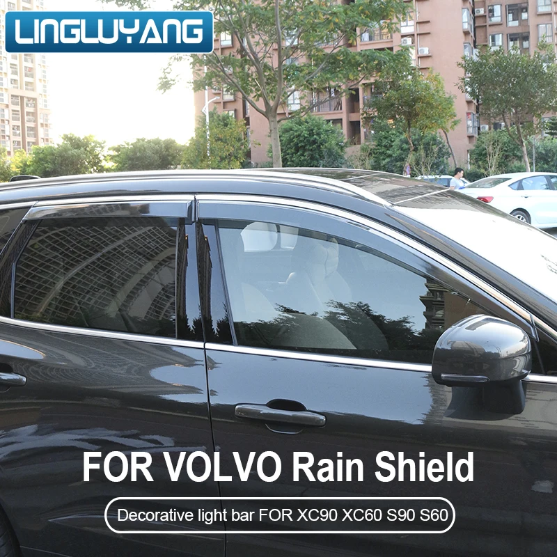 Suitable for Volvo xc90 xc60 s90 s60 xc40 V60 Car Wind Deflector Rain Deflector Window Guard Awnings Shelters