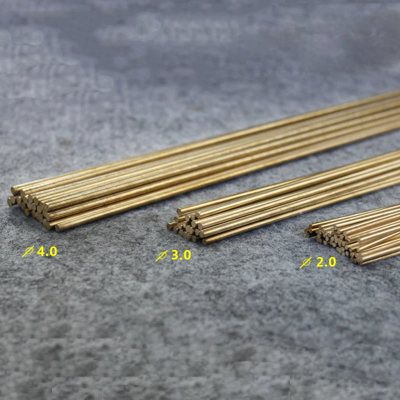 Length 500mm Dia 0.8mm 1.0mm 1.2mm 1.3mm 1.5mm 1.8mm DIY Hardware Brass Round Bar Rod Circular Wire Solid Tube Modelmaking