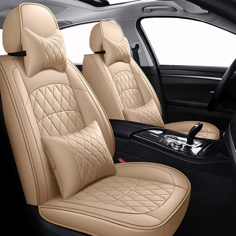 High quality Leather Car seat covers For SKODA Yeti KODIAQ Octavia Superb Fabia Rapid KAROQ KAMIQ Automobiles Seat Covers