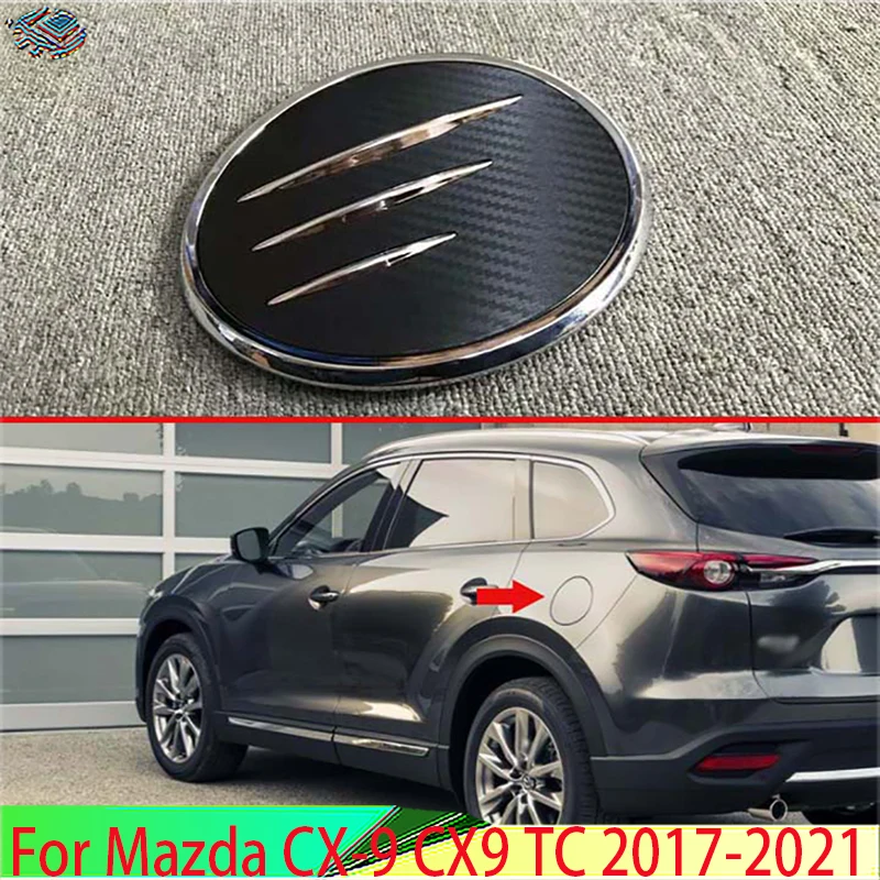 For Mazda CX-9 CX9 TC 2017 2018 2019 2020 2021 Decorate Accessories fuel tank cap cover car-styling trim oil fuel cap protective