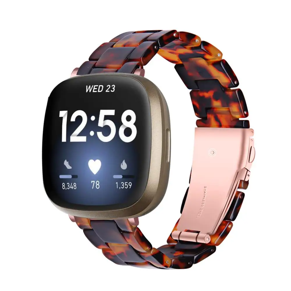 Resin watchband For fitbit versa 3 2 lite / Versa 4 band Smart watch Correa Women Men bracelet strap for fitbit sense sense 2