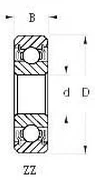 NMB mebeiya NSK cuscinetto in miniatura importato di precisione R-1140HH 694ZZ dimensioni 4 x11x4mm alta qualità