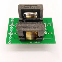 SSOP24/TSSOP24 IC소켓 피치0.65 IC 폭4.4 ~ DIP24 프로그래밍 소켓 플래시 테스트 ZIF 어댑터 고온/저온 30V 50mΩ