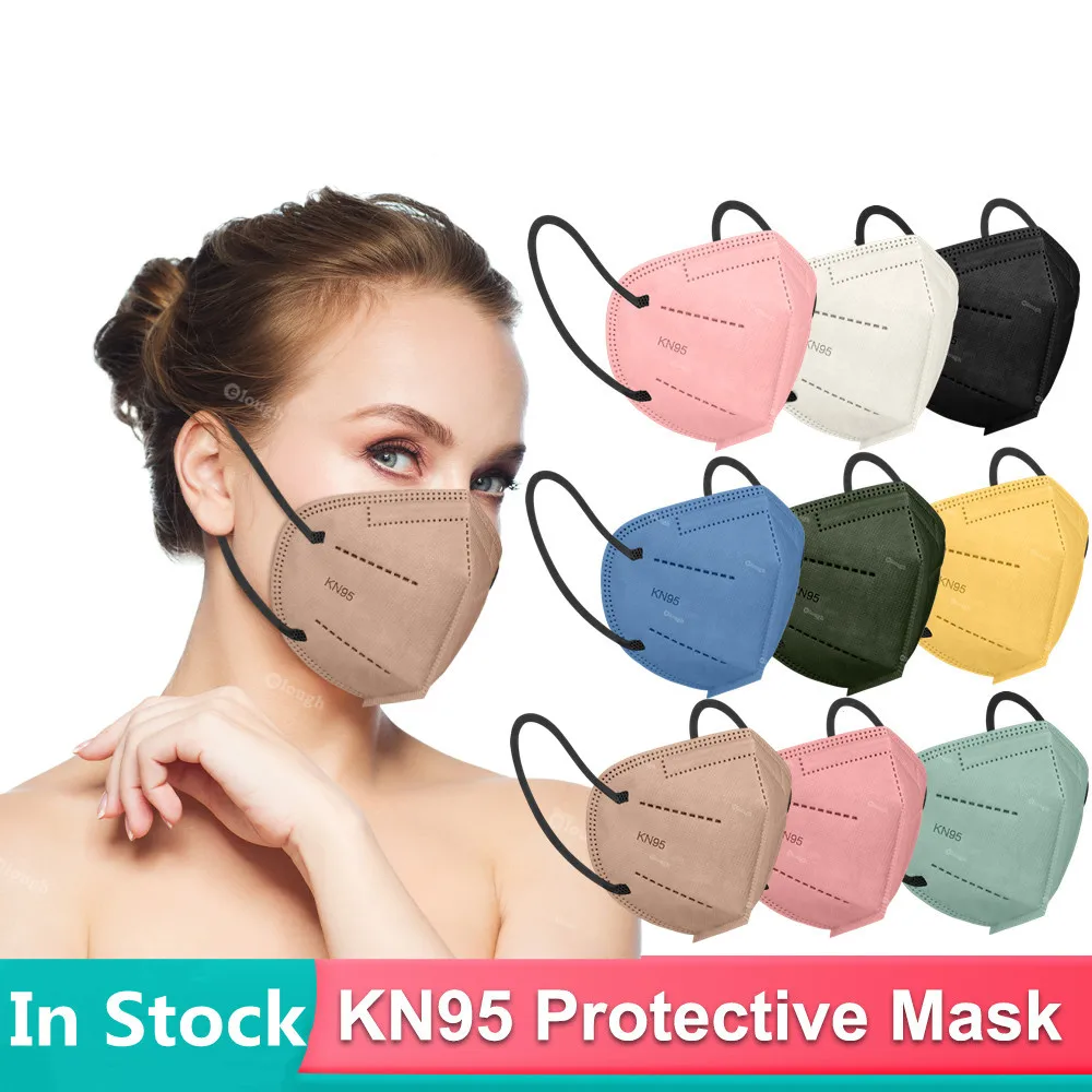 CE ffp2mask KN95 Mascarillas FPP2 Adult Homologada 5 Layer Breathable Face Masks Reusable FFP2 Respirator Mouth cover fp2 Masque