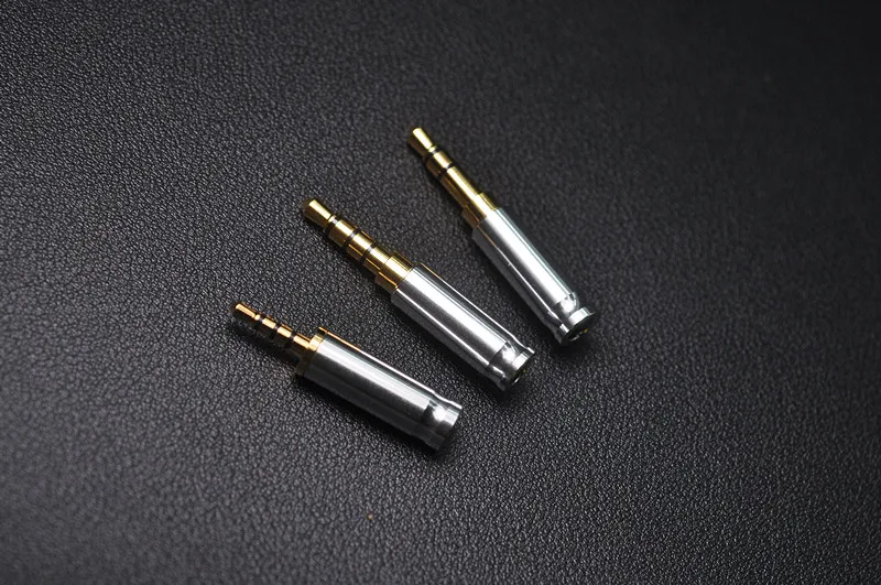 Yingbiao bright silver 3.5mm 2.5mm balanced plug DIY upgrade cable headphone cable connector