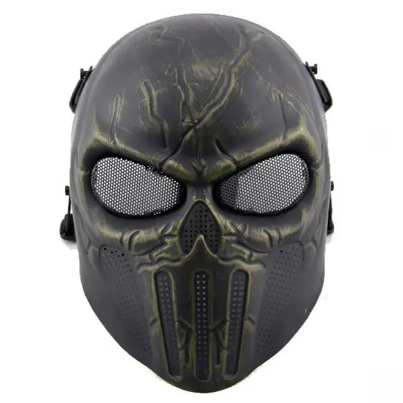 High Quality New Skull Skeleton Army Airsoft Tactical CS Hunting Paintball Full Face Protection Mask