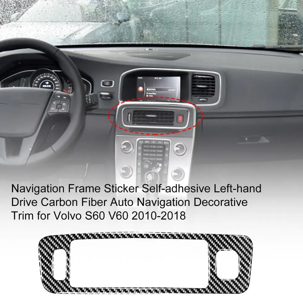 Lower Air Outlet Sticker Car Center Console Air Vent Trim for S60 V60 2010 2011 2012 2013 2014 2015 2016 2017 2018