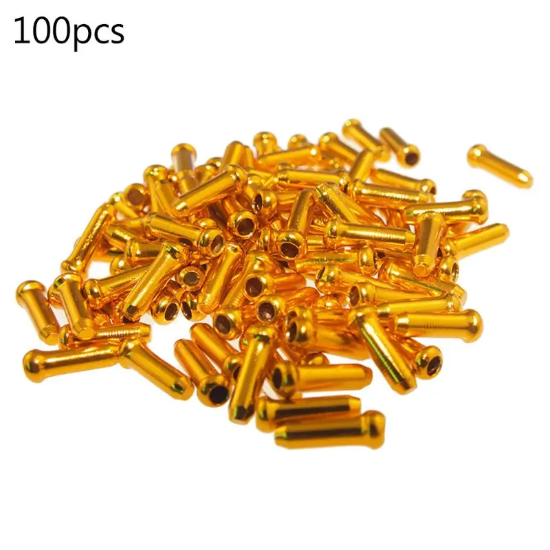 100pcs Brake Wire End MTB Road Bike Brake Cable End Tips Crimp