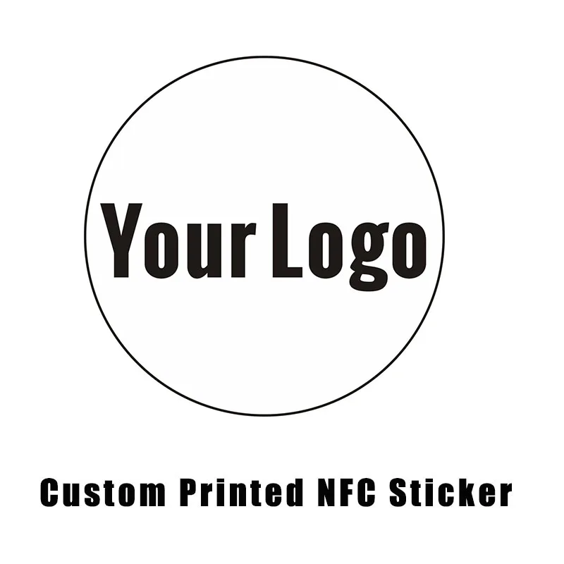 Custom Printed NTAG215 Sticker Label 13.56MHz 14443A protocol NFC Forum Type 2 Tag