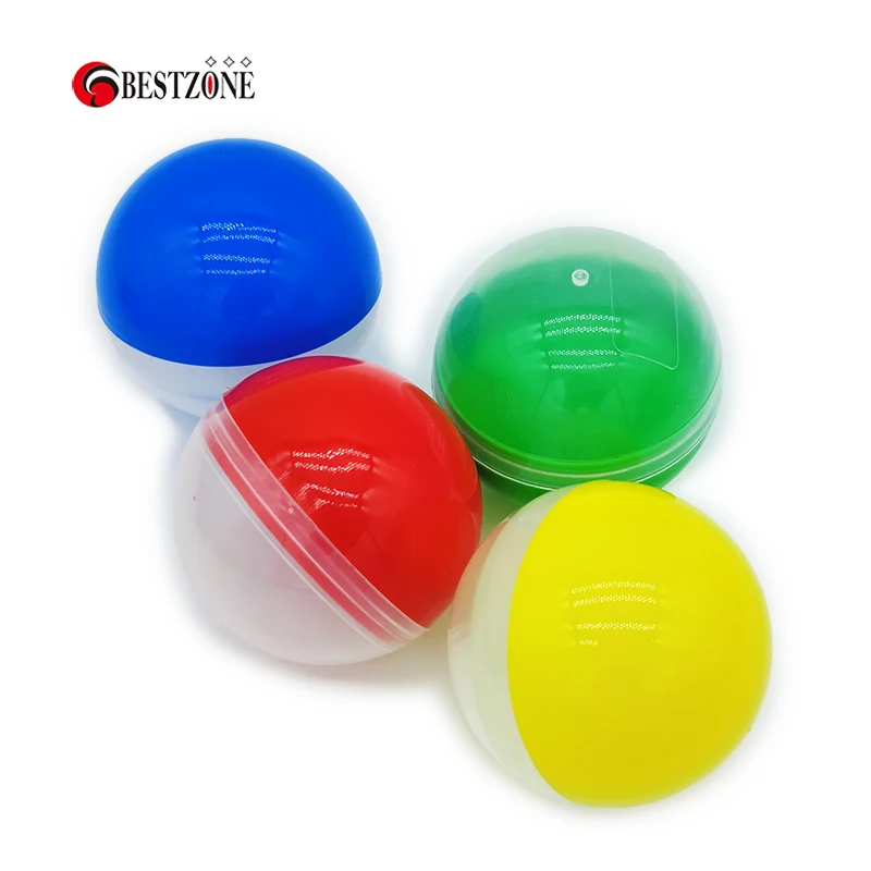 Free Shipping Strong 100 Pcs/Lot 75 MM Half Transparent Empty Plastic Ball 3