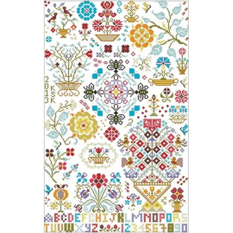 summer patterns Counted Cross Stitch 11CT 14CT 18CT DIY wholesale Chinese Cross Stitch Kits Embroidery Needlework Sets