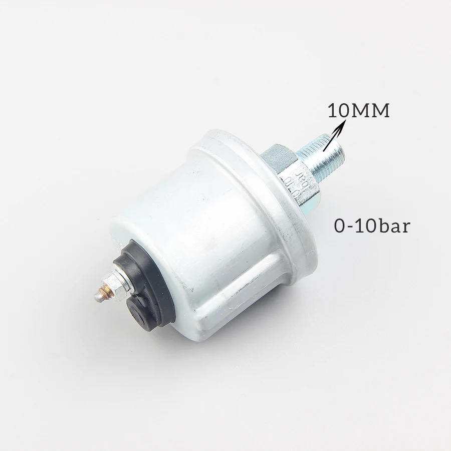 Cho Chè Tàu Tàu MÁY TÍNH BẢNG VIDO 0-10 Bar 1/8 NPT Ô Tô Động Cơ Áp Suất Đơn Cực Máy Phát Diesel tinh dầu Đo Người Gửi