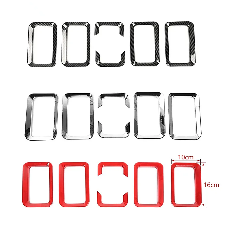 

Car Front Grille Decoration Trim Ring Protective Stickers for Suzuki Jimny 2019 2020 2021 2022 2023 2024 Up Exterior Accessories