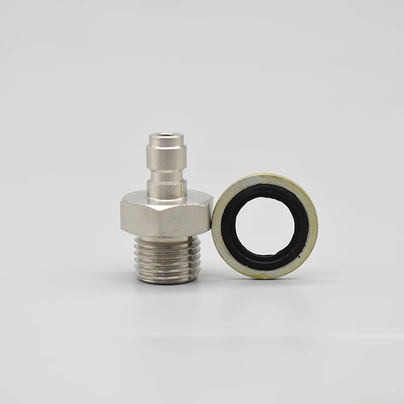 G1/4 BSPP Male To 8mm Quick Disconnect Female Fitting Coupler Adapter