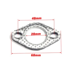 GY6 For KYMCO SYM 50 125 150 250 Scooter Motorcycle Exhaust Gasket Middle Engine and Exhaust 1PCS