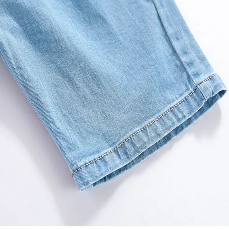 Hot 2-12Year Baby Jeans Shorts Summer Cotton Elastic Waist Short Pants Teenage Beach Clothes Children Shorts Kids Denim Trousers