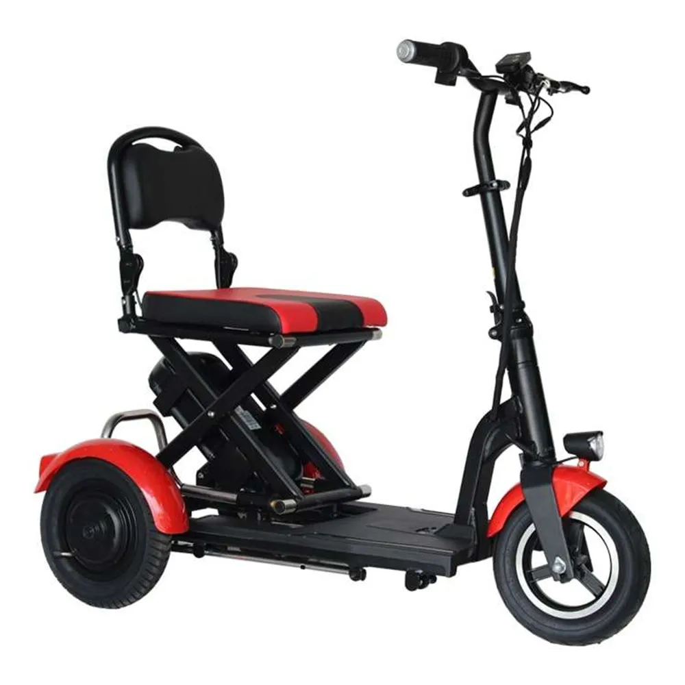 China 3wheel Foldable Charge Power Mobility Scooter Adult Three Wheel Price Cheap Electric Tricycle For Adults Disabled