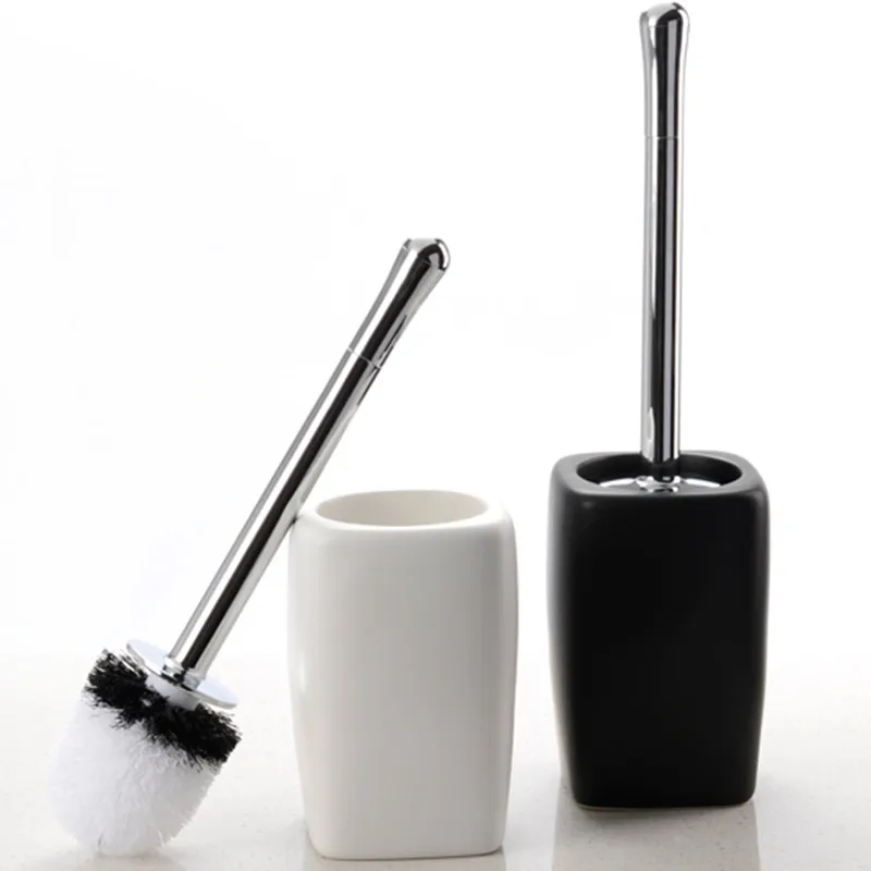 Toilet Brush holder bathroom Cermic material  bathroom accessories white and black Fashion