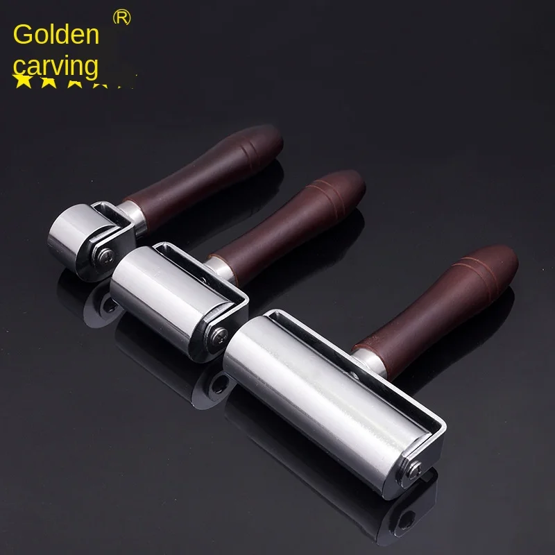 26/60/100mm Leather Glue Edges Laminating Roller Craft DIY Handmade Crease Tool Leather Craft Roller