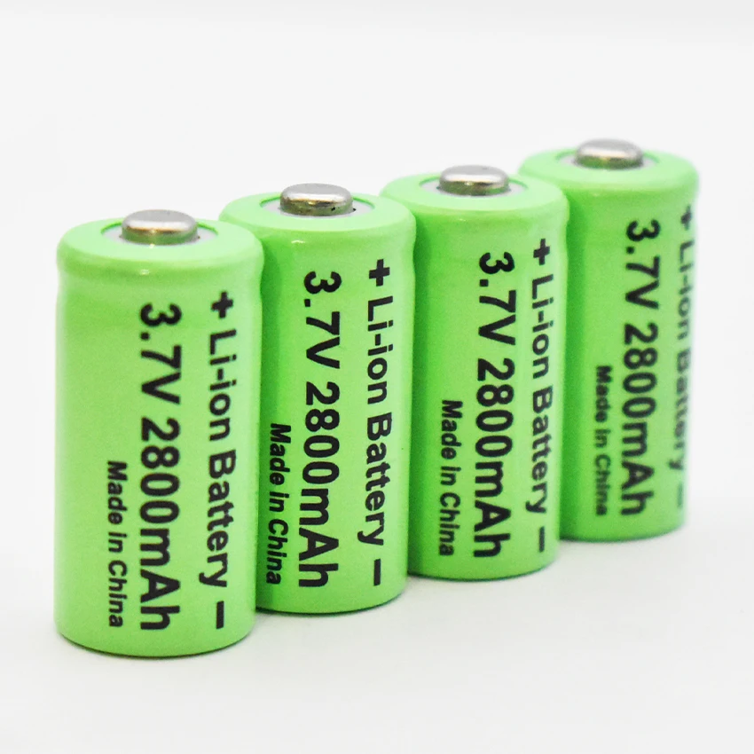 3.7V 2800mAh akumulator litowo-jonowy 16340 CR123A akumulatory CR123 na pióro laserowe LED latarka komórka, kamera ochrony