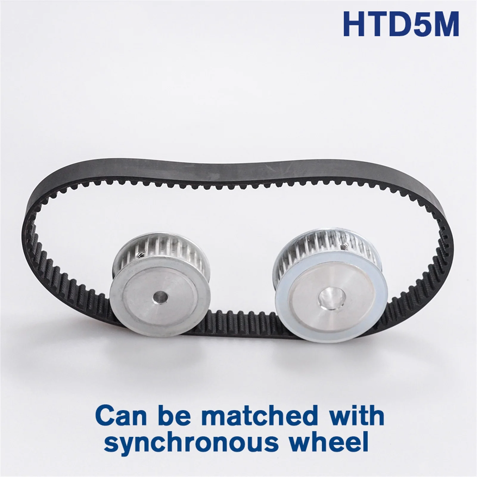 HTD 5M Timing Belt, 275/280/285/290mm Length, 10/15/20/25mm Width, 5mm Pitch, Rubber Pulley Belt, Teeth 55 56 57 58 synchronous