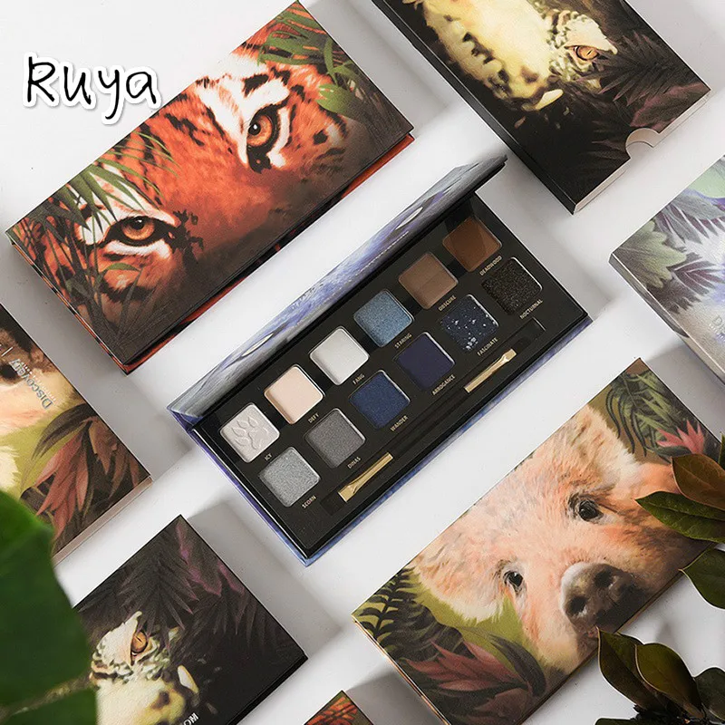 12 color Matte Animal Eyeshadow pallete Palette Nude Makeup Glitter Pigment Smoky Eye Shadow Cosmetic faced make up naked paleta