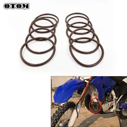 OTOM Pack of 10 Motorcycle Exhaust Manifold Gasket Seal O-ring Fluororubber Circle For YAMAHA YZ250 250cc 2 Stroke Engine Parts